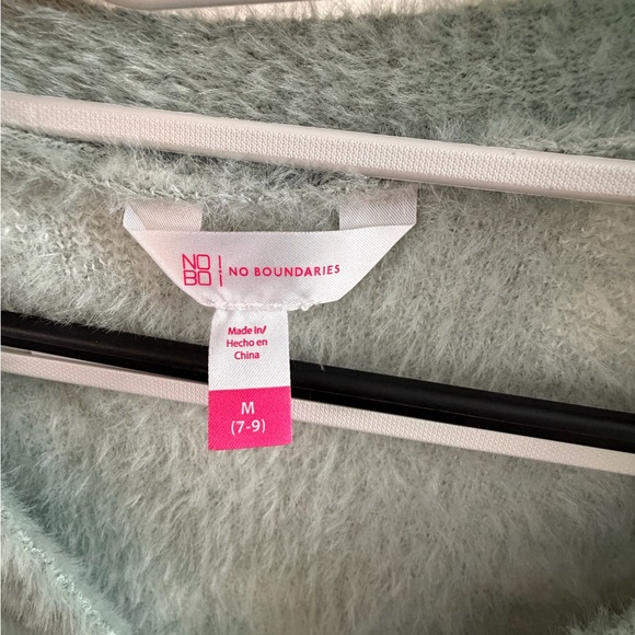 No Boundaries Floral Cardigan - Green and White - Picture 2 of 2